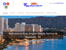 Tablet Screenshot of kingairportshuttle.com